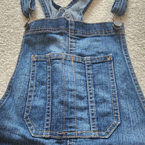 👖 No Boundaries Denim Overall Shorts – Juniors Size Small 3/5 - Picture 4 of 7